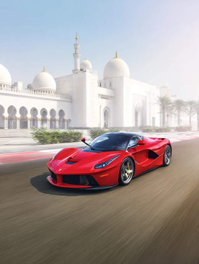 Red LaFerrari Abu Dhabi F1 Track