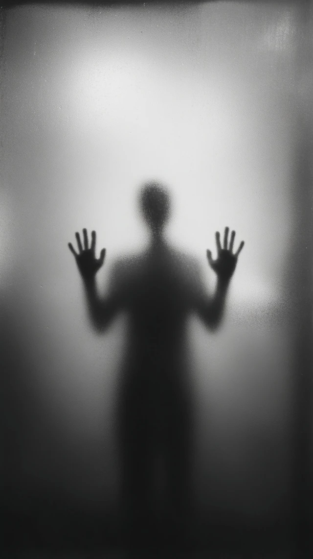 Haunting Black and White Silhouette Photograph