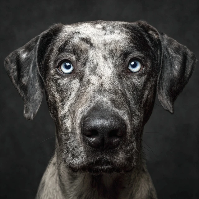Dog Portrait with Blue Eyes Stunning Photography