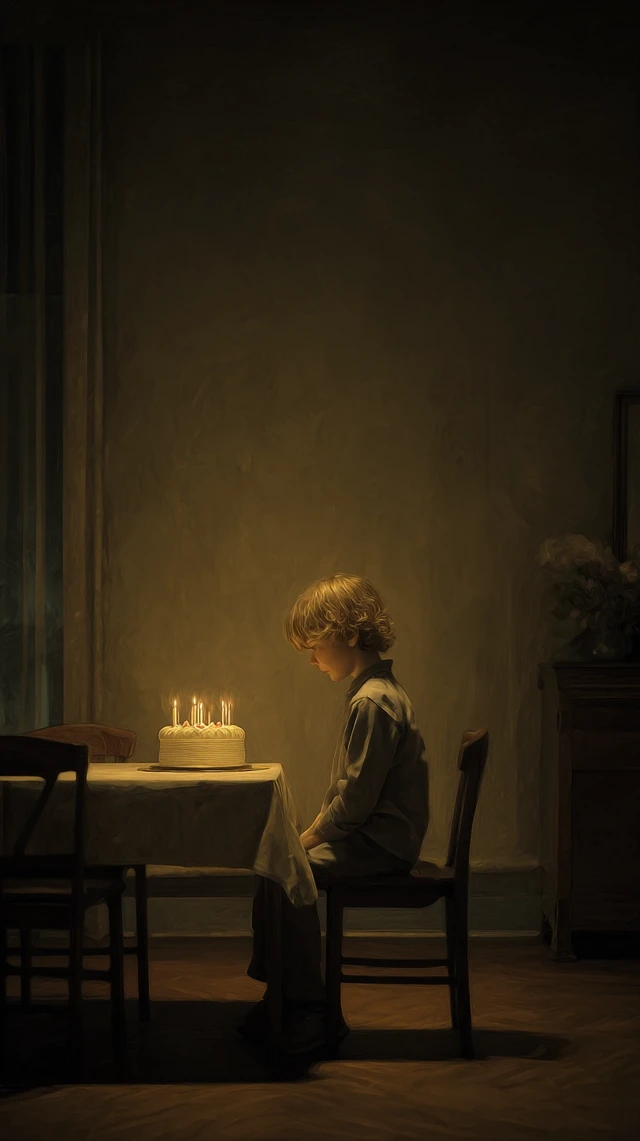 Lonely Birthday Boy Emotional Realism