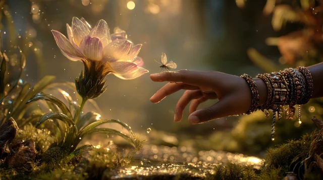 Magical Flower Fairy Hand African Flora 8K