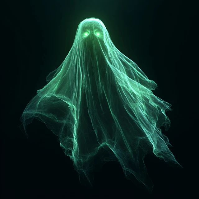 Ethereal Ghost Illustration Spooky Halloween