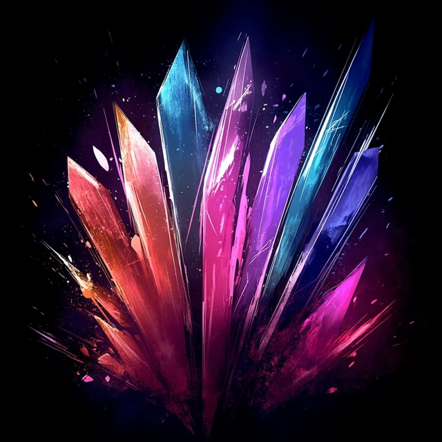 Anime Crystal Shards Poster Art