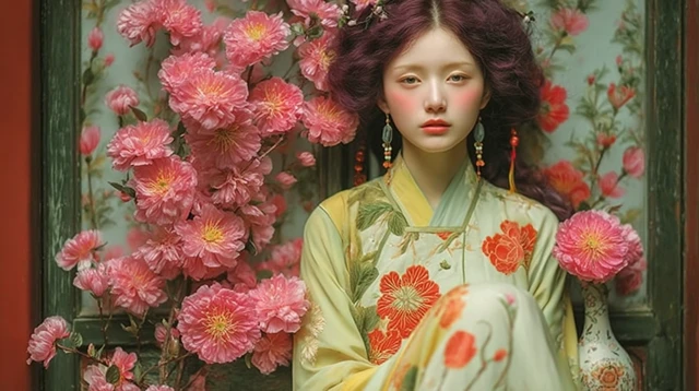 Dream of the Red Chamber Chinese Beauty Blossom