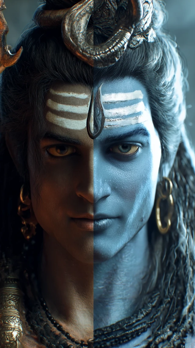 Realistic Portrait of Lord Shiva 16K UHD