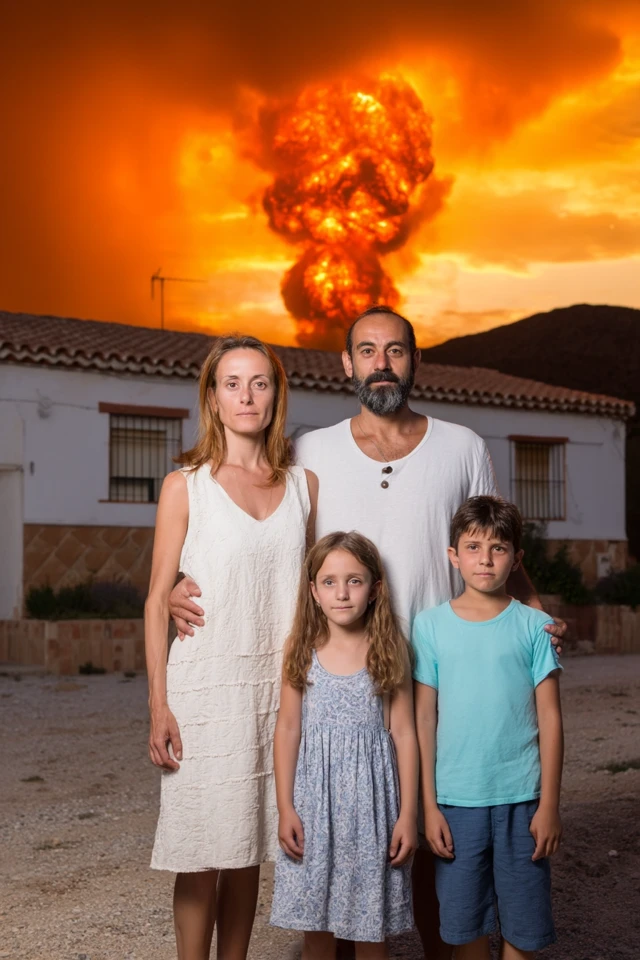 Spanish Family Facing Apocalypse Photo