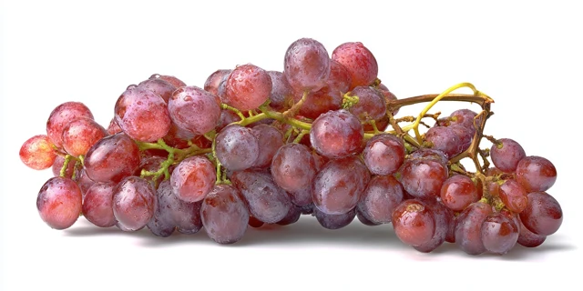 Fresh Grapes Isolated on White Background