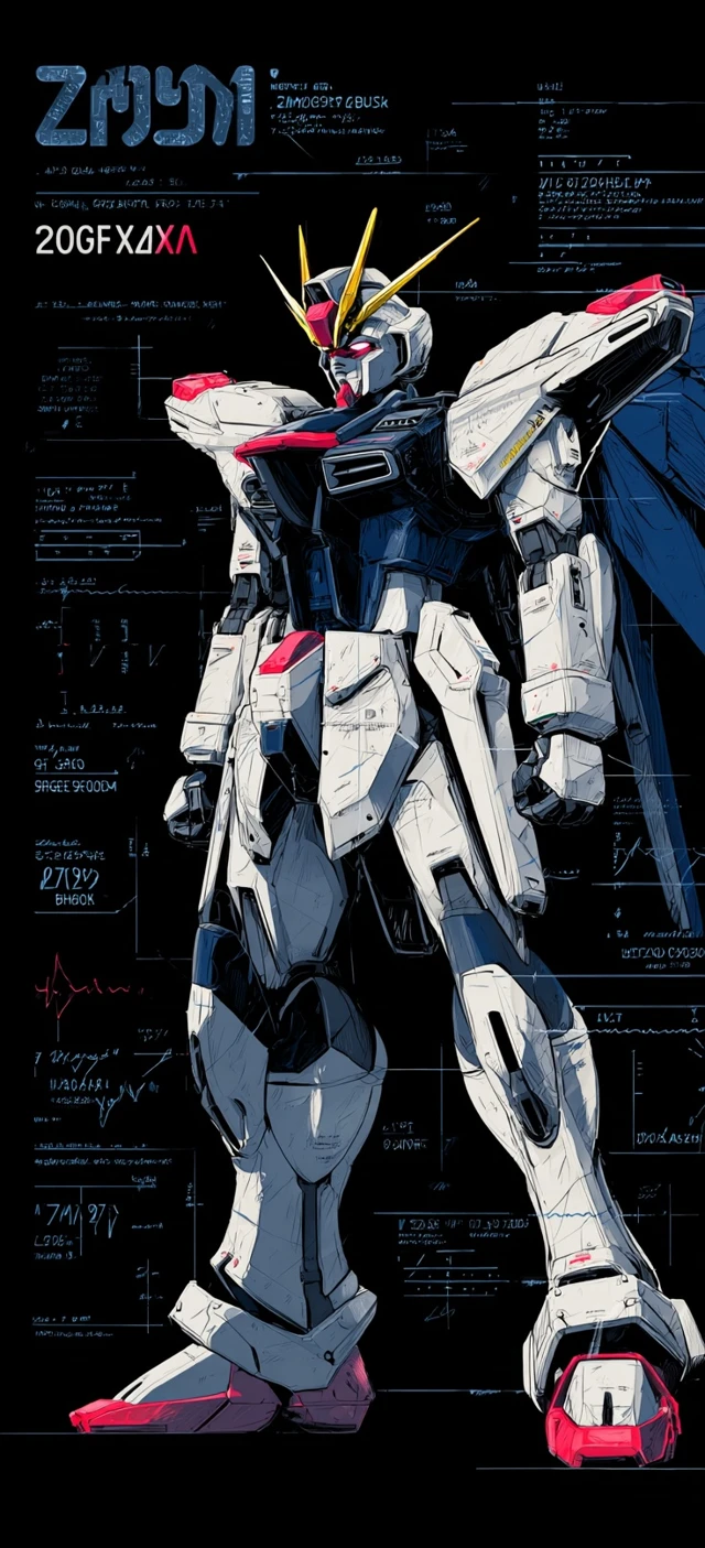 Strike Freedom Gundam Illustration