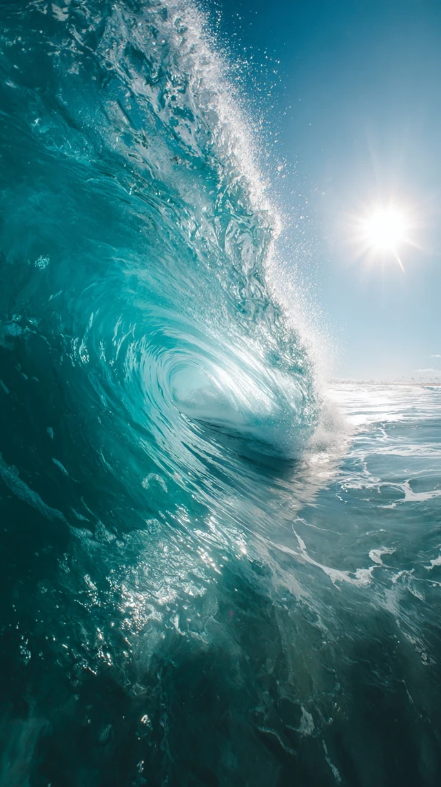 Ocean Wave Surfer Summer Vibe