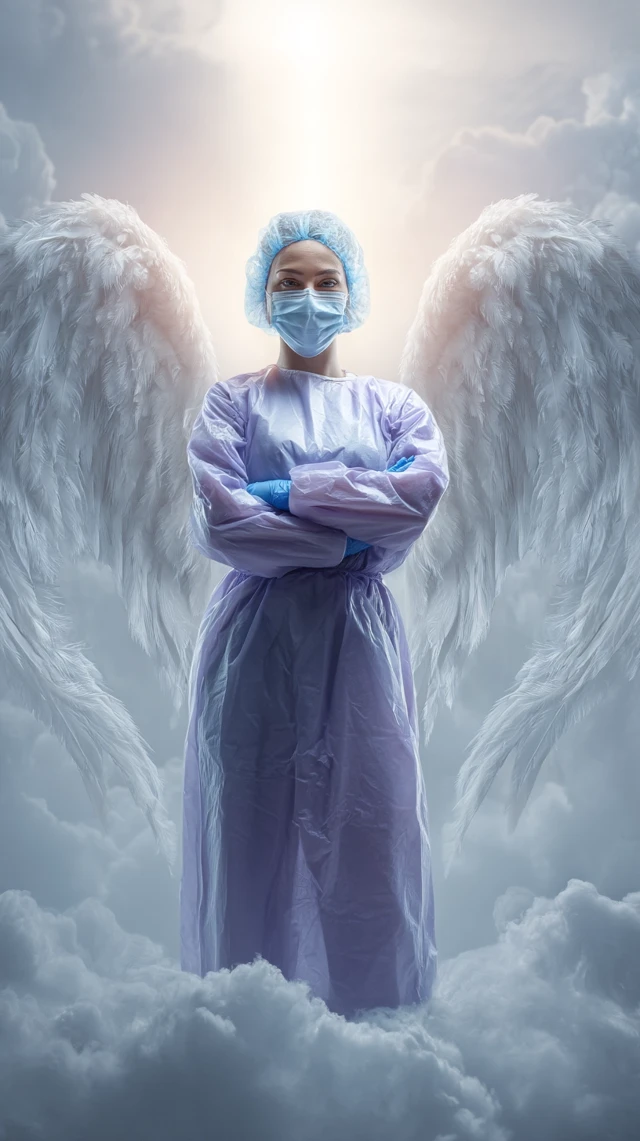 Heroic Nurse Angel Honoring Healthcare Workers