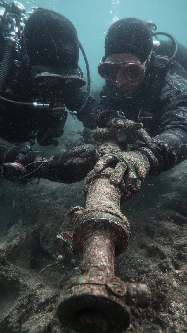 Divers Find Ancient Machine Underwater Photo Realism