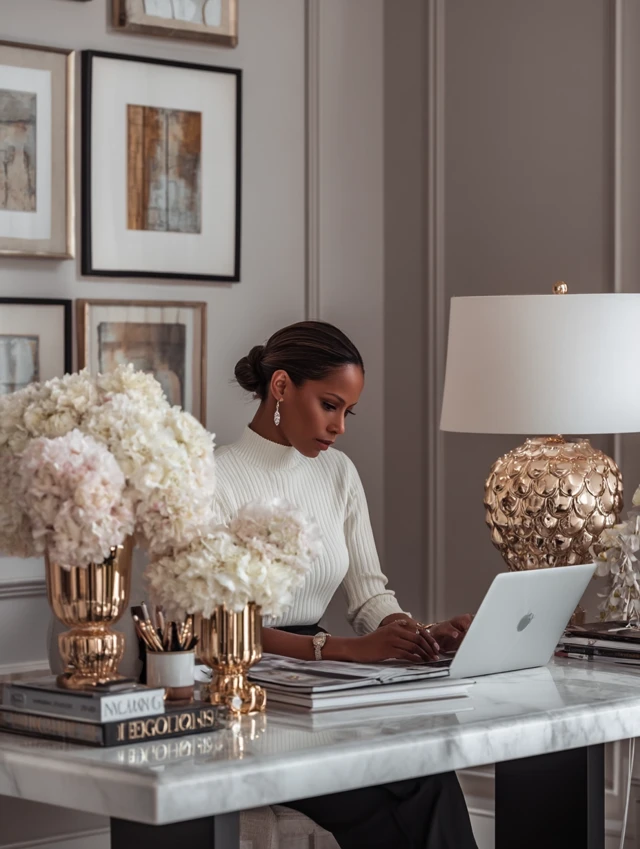 Female CEO Life: Editorial Stock Image - Clean and Luxurious