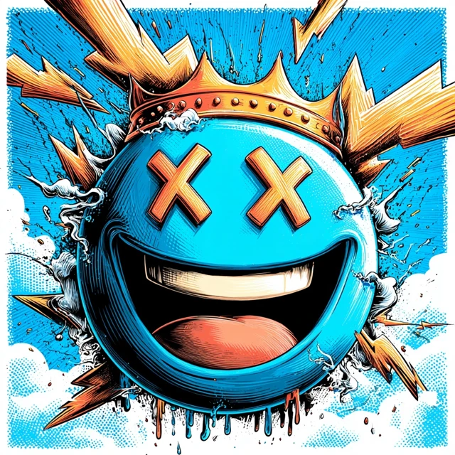 Smiley Face Graffiti Logo Beach Punk Vibe