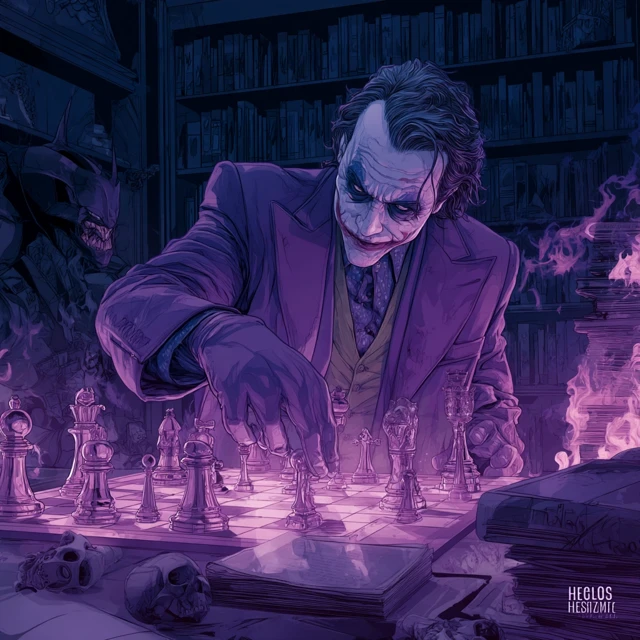 Joker Chess Game Cinematic Illustration