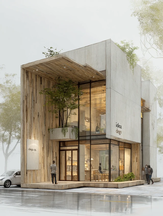 Minimalist Office Building Architecture Bangkok