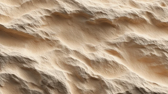 Beige Rocky Desert Sand Texture Close Up Top View