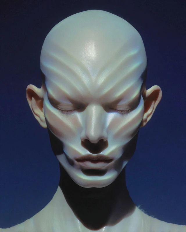 Androgynous Portrait Futuristic Fashion Editorial