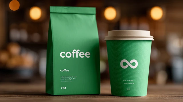Imbity Coffee Brand Logo Design