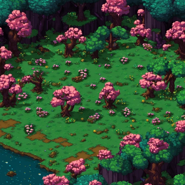 Isometric Fairy Forest Battlemap