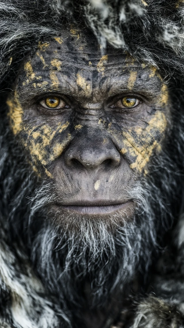 Archaic Hominin Portrait Ultra Realistic