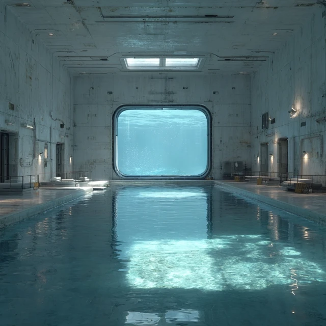 Underwater Research Station Industrial Room