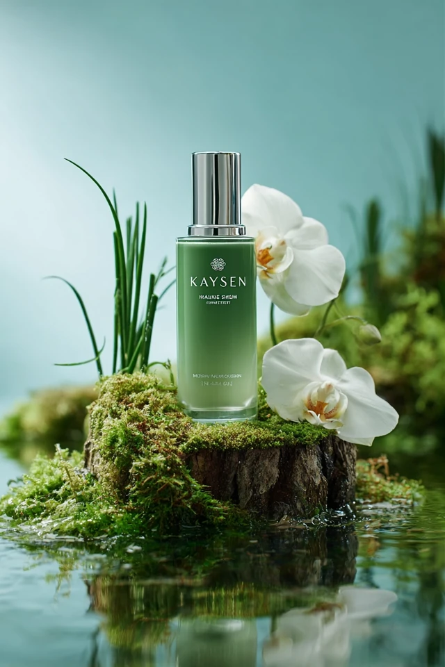 Kaysen Skincare Product Photography Nature Aesthetic