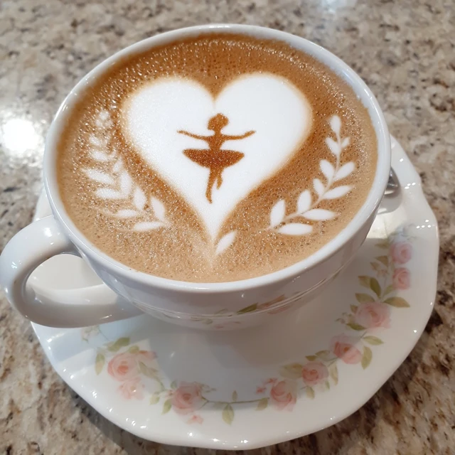 Ballerina Cappuccino Coffee Art Delightful Drink