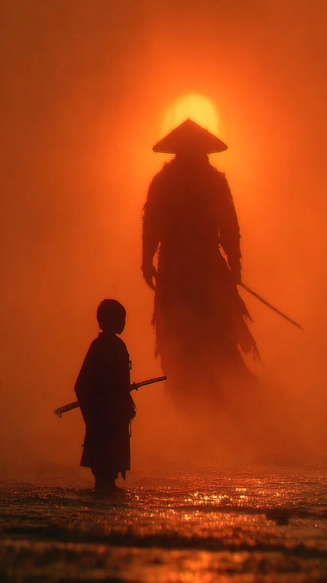 Samurai Child and Shadow Ninja Warrior