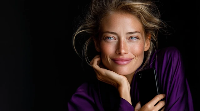 Mediterranean Beauty in Purple Fashion