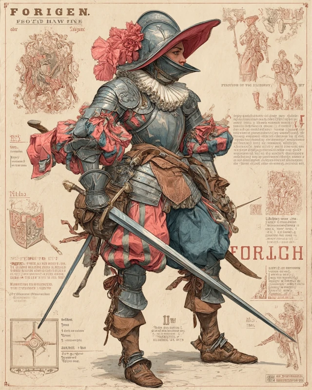 Female Landsknecht in Iron Armor