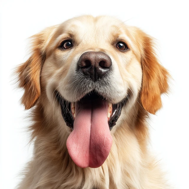 Golden Retriever Happy Dog Headshot Photo