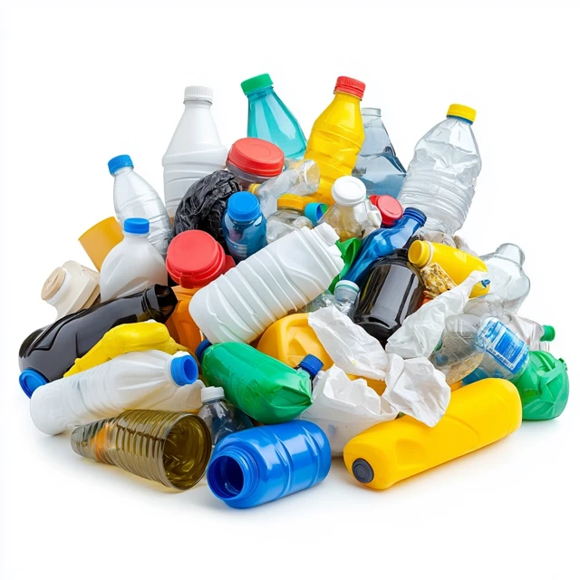 Plastic Waste Pile Environmental Pollution Concept