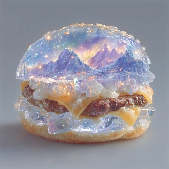 Polar Vortex Hamburger Art