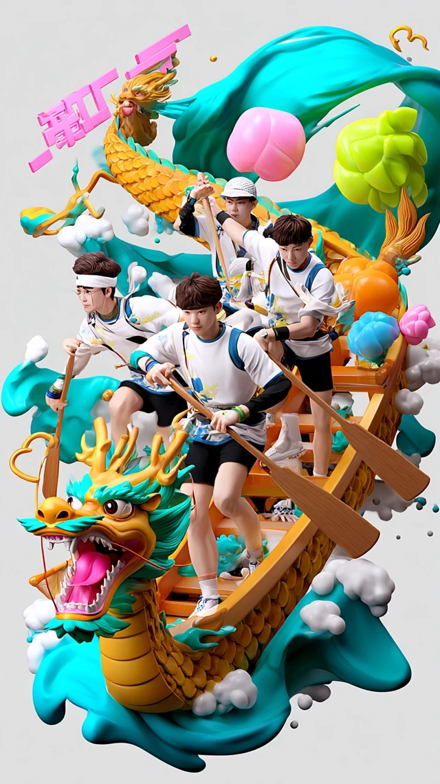 Dragon Boat Festival Illustration Chinese Style