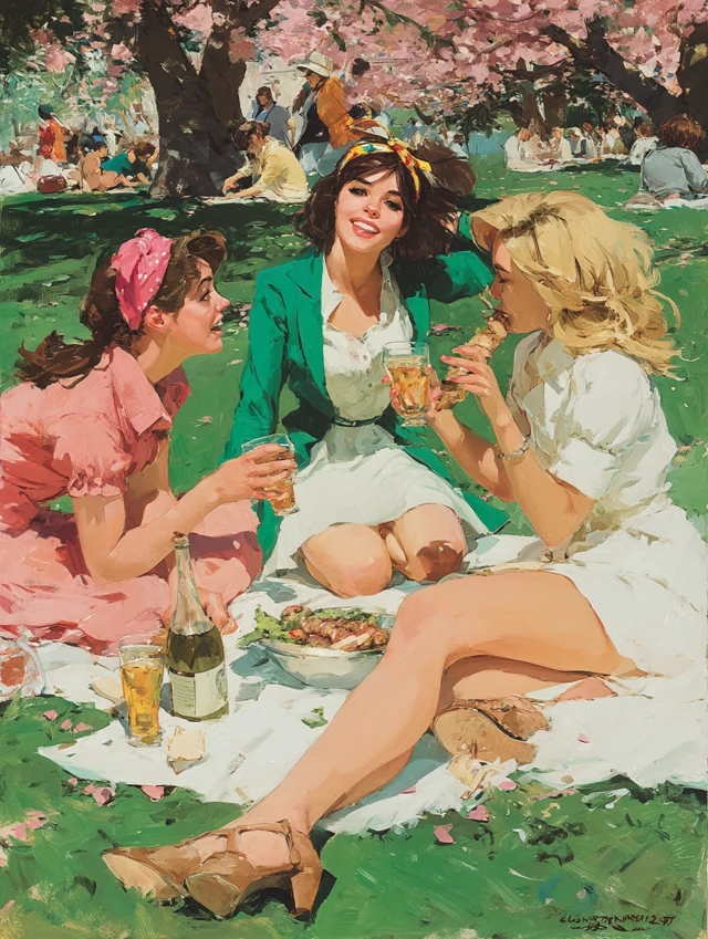 Spring Picnic Invitation Birthday Celebration