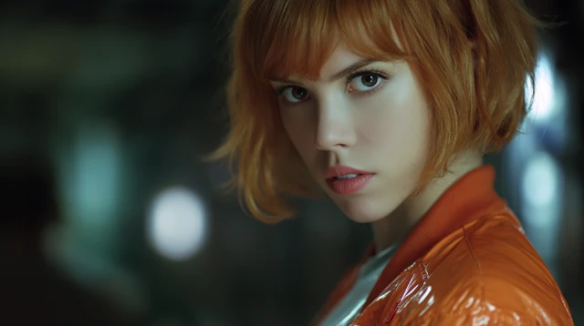 Scarlett Johansson as Motoko Kusanagi Cyborg Portrait