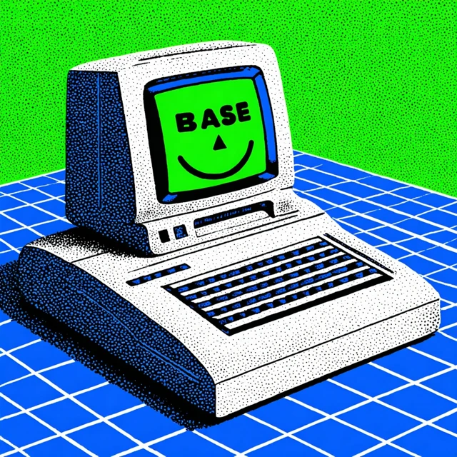 Base Logo PC Gaming Acid House Style