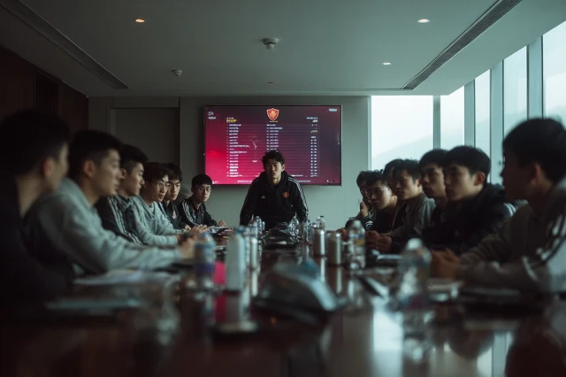 Youth Football Team Strategy Meeting