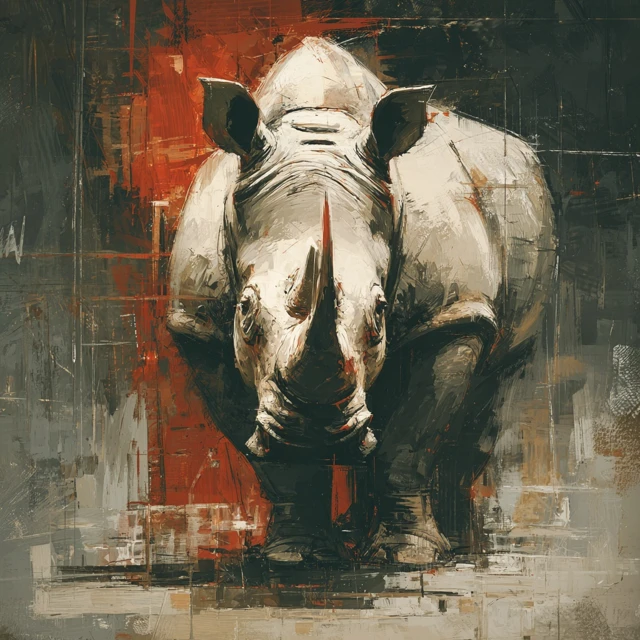 Rhinoceros Concept Art by Greg Rutkowski