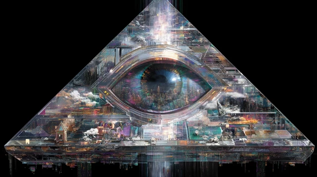 Cybernetic Void All Seeing Eye Artwork