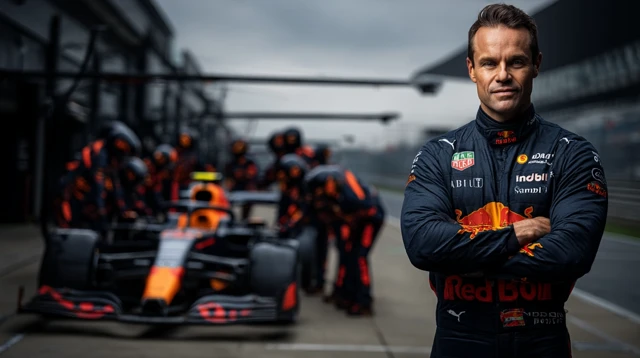 Red Bull F1 Team Member Pit Lane Portrait