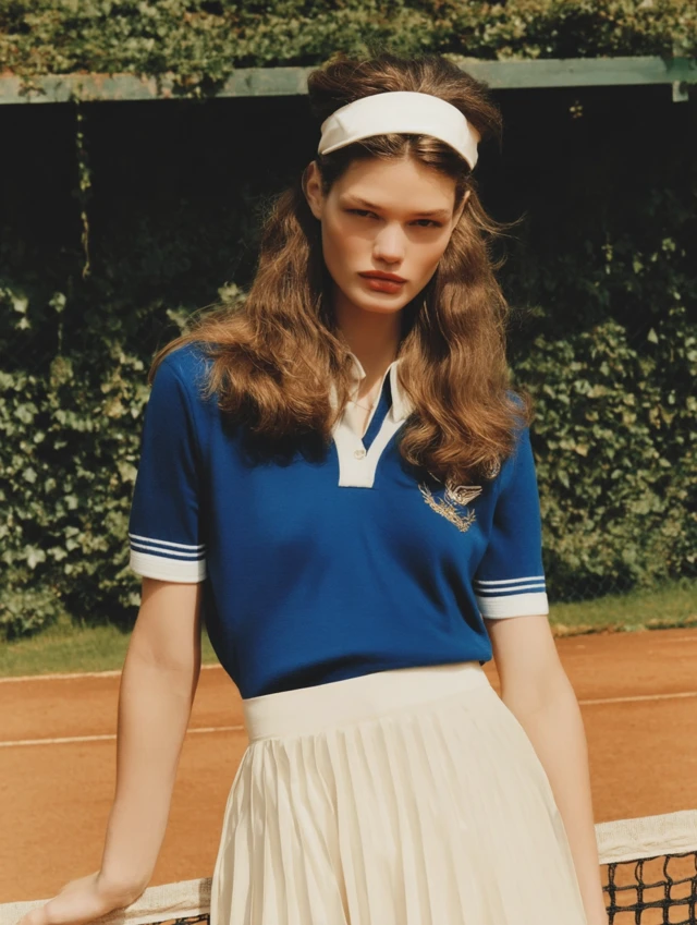 Tennis Editorial Portrait Vogue Paris Kodak Portra