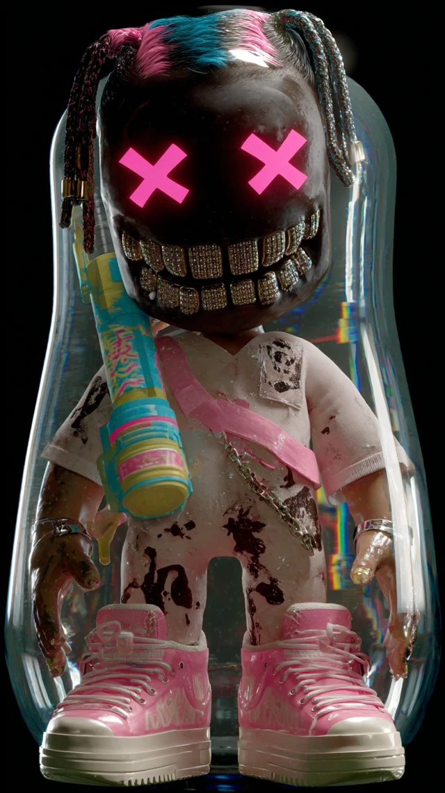 Y3K Cybernetic Kid Superhero Portrait