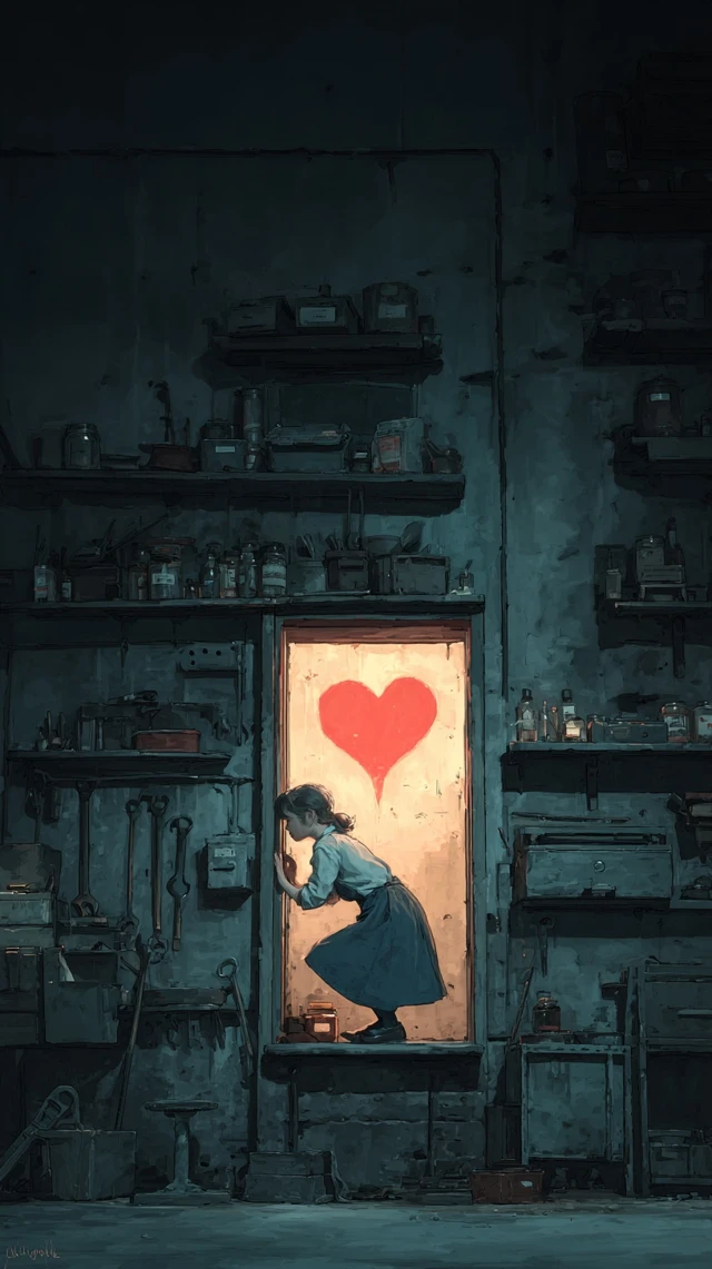 Emotional Neglect Woman Heart Painting