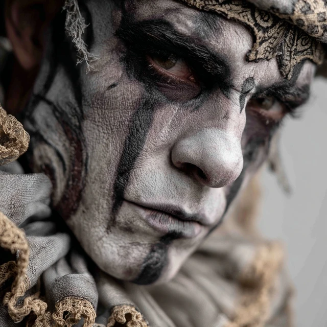 Nephilim Clown A Creepy Photo of a Dark Jester