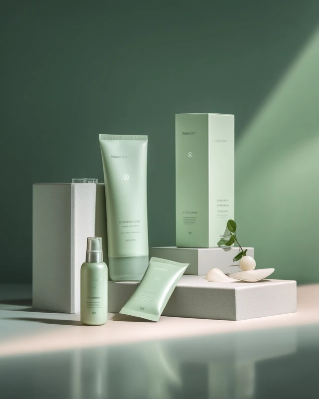 Naturalis Hair Color Product Photography Luxury Cosmetic Setup