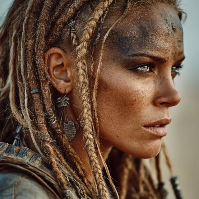 Mad Max Inspired Beautiful Woman Portrait