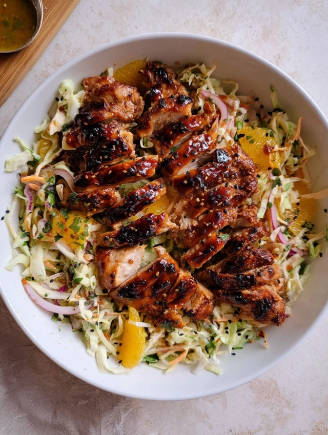 Hot Honey BBQ Chicken Salad Recipe