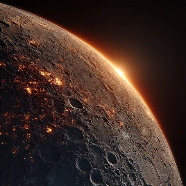 Mercury Close Up Sci Fi Art