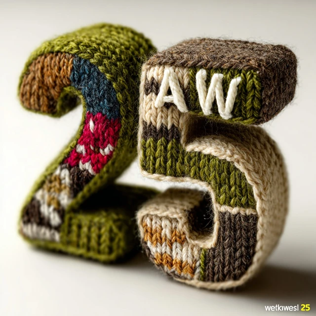 Knitted AW25 Letters and Numbers